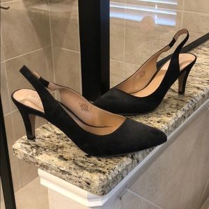 Black Slingback Heels